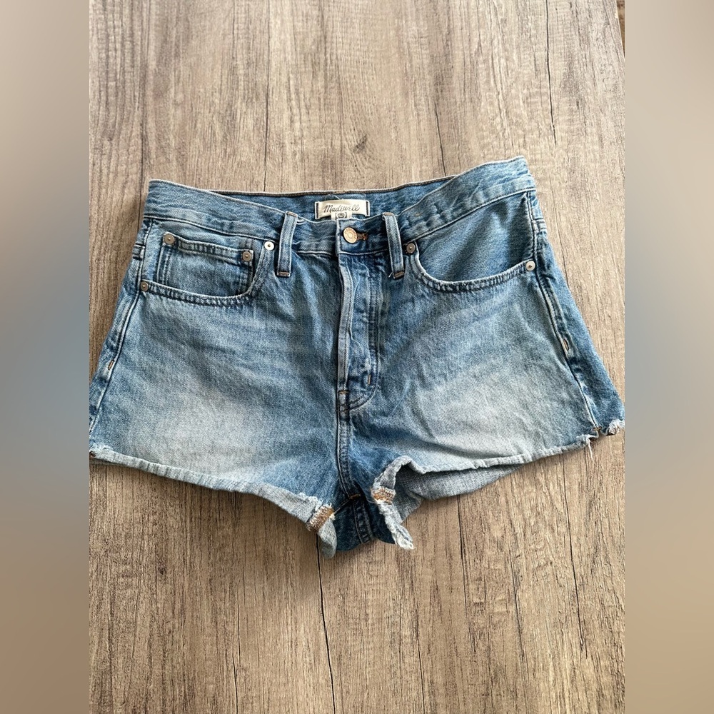 Madewell Light Blue Denim Cutoff Shorts